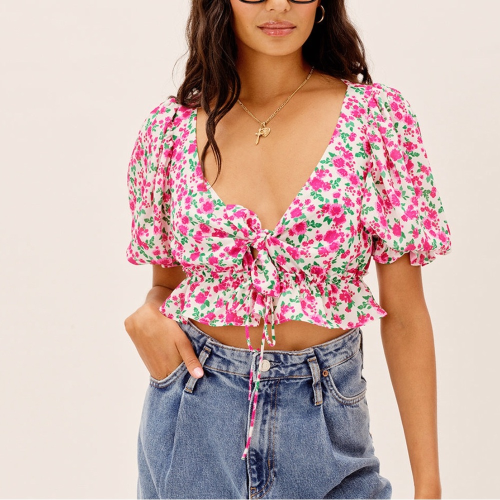 For Love & Lemons Petal Top